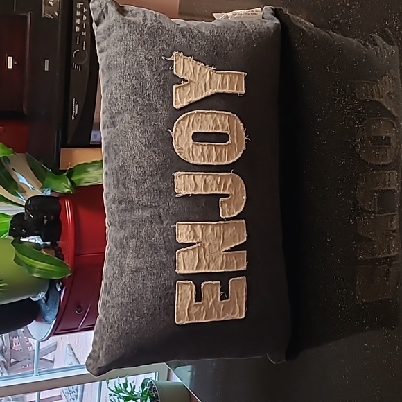 Denim Accent Pillow - Picture 1 of 5